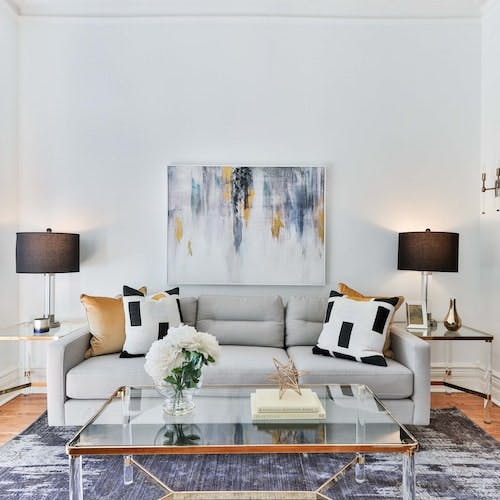 Living room with couch>